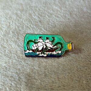 Ship in a Bottle Enamel Pin